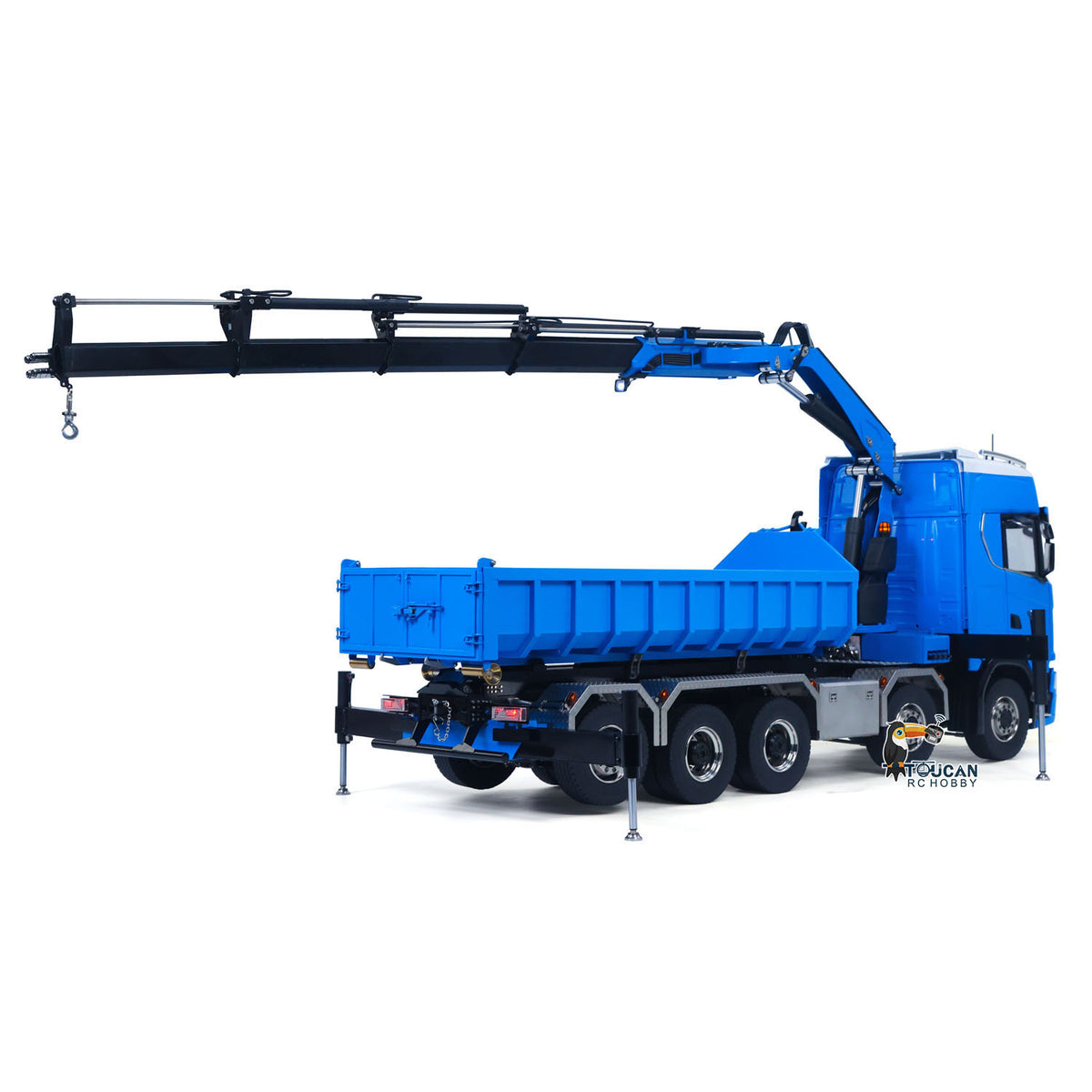 Metall 1/14 RC Hydraulische Dumper 770S 10x10 Volle Dump Lkw Kran Achse Hebe Auto Licht Sound