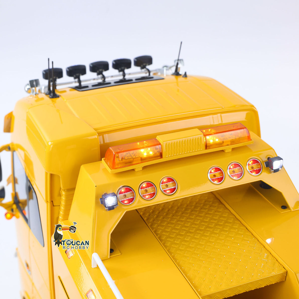 TOUCAN 8X4 Metal 1/14 RC Road Rescue Truck FH16 RTR 2Speed Gearbox Flysky PL18EV Lite Radio Battery Smoke Light Sound System