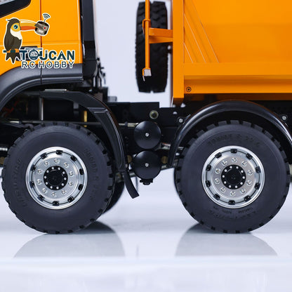 TOUCAN RC HOBBY 1/14 LESU 8X8 Metal RC Hydraulic Dump Truck Remote Control Tipper Dumper Simulation Car Hobby Model DIY 20150731 PNP/RTR