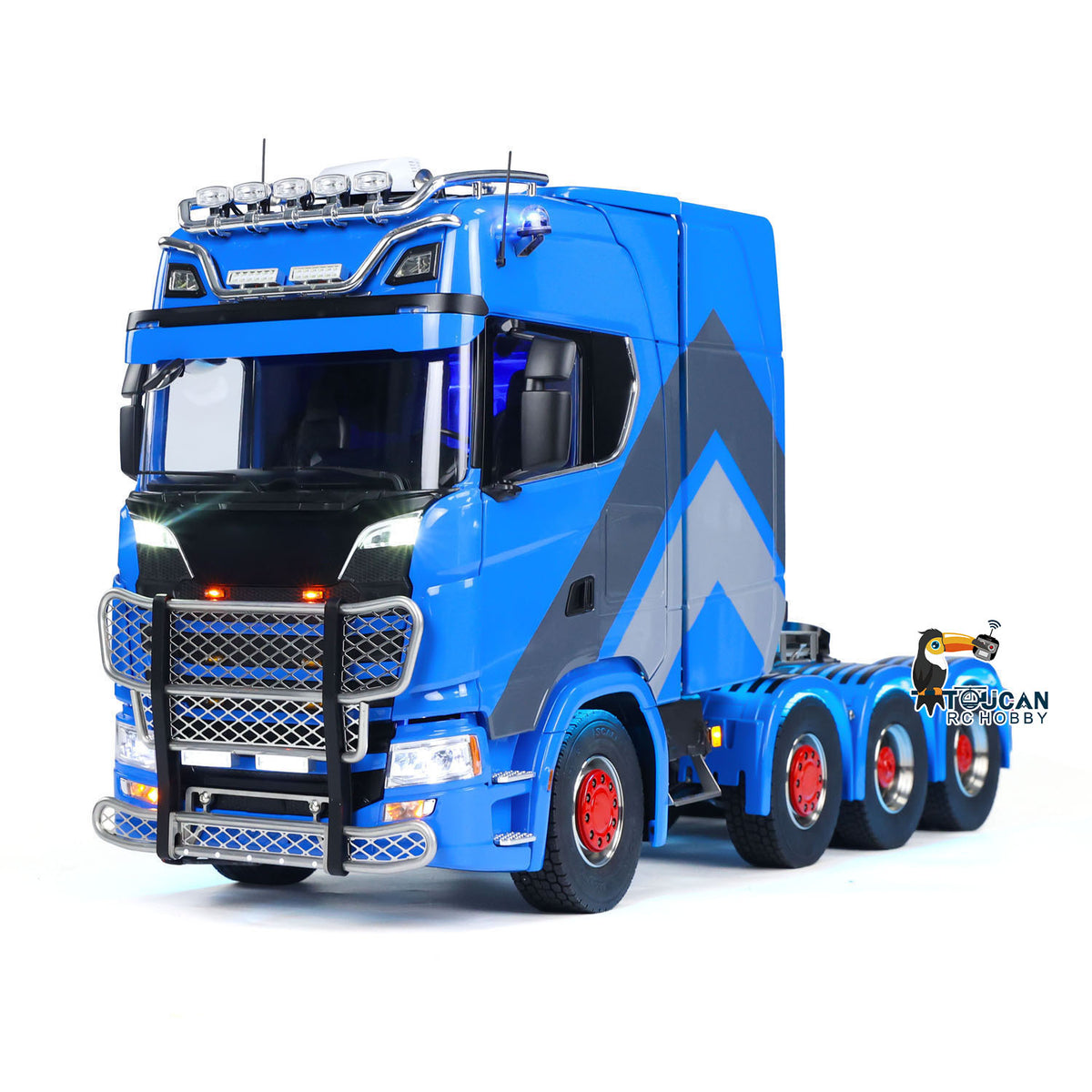 770S 1/14 RC Sattelzugmaschine 8x8 Metallchassis Fernbedienung LKW ST8 Batterie montiert LKW