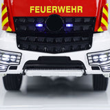 6x4 1/14 RC Fire Vehicles Metal Chassis Remote Control Fire Fighting Truck Model 2-Speed Transmission Lighting and Sound System