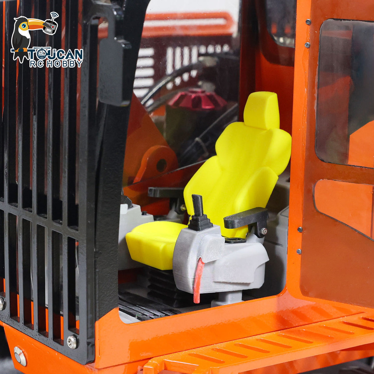 TOUCAN RC HOBBY 385CF 1/8 Hydraulic RC Excavator 150KG Heavy Duty Metal Digger PL18EV Lite FlySky i6S Radio Control Model