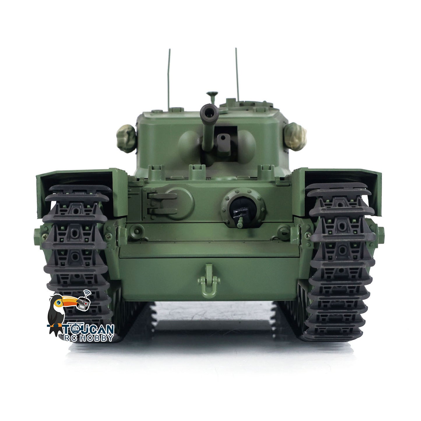 1/16 Tongde RC Panzer Churchill Mk.VII Elektro Infrarot Kampfspielzeug Fassrückstoß RTR Funkbatterie
