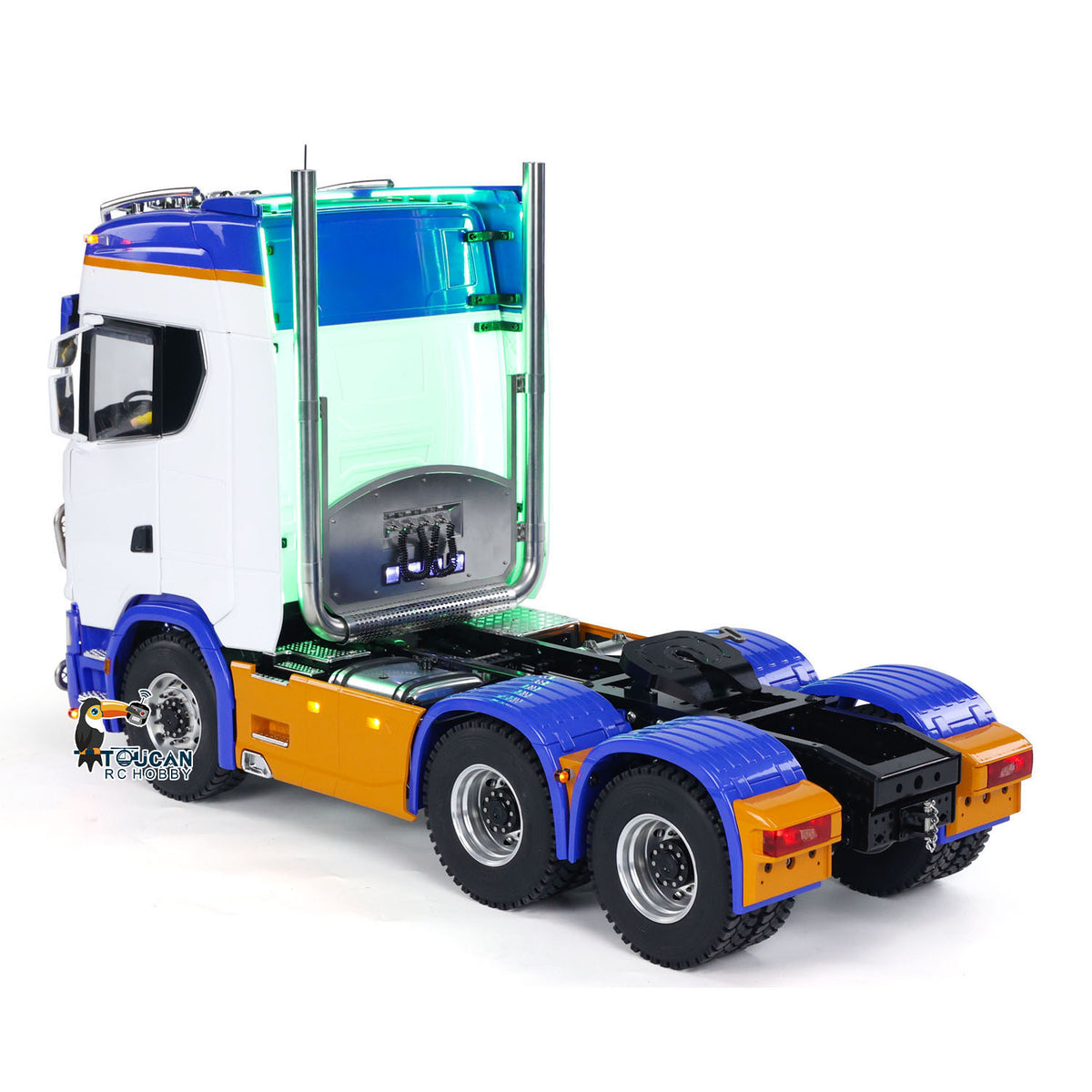 In Stock Metal 6x6 1/14 Remote Control Tractor RC Trcuk 2-speed Gearbox ST8 Radio Sound