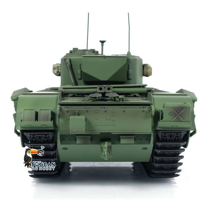 1/16 Tongde RC Panzer Churchill Mk.VII Elektro Infrarot Kampfspielzeug Fassrückstoß RTR Funkbatterie