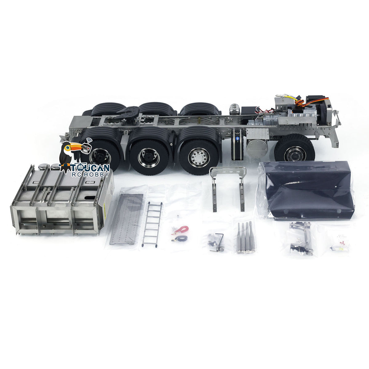 ScaleClub 1/14 8x8 Metallchassis für RC Sattelzugmaschine R73 R62 Elektroautos Simulation Ersatzteile DIY Zubehör
