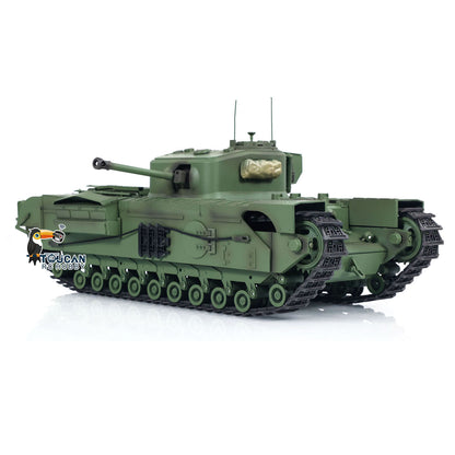 1/16 Tongde RC Panzer Churchill Mk.VII Elektro Infrarot Kampfspielzeug Fassrückstoß RTR Funkbatterie