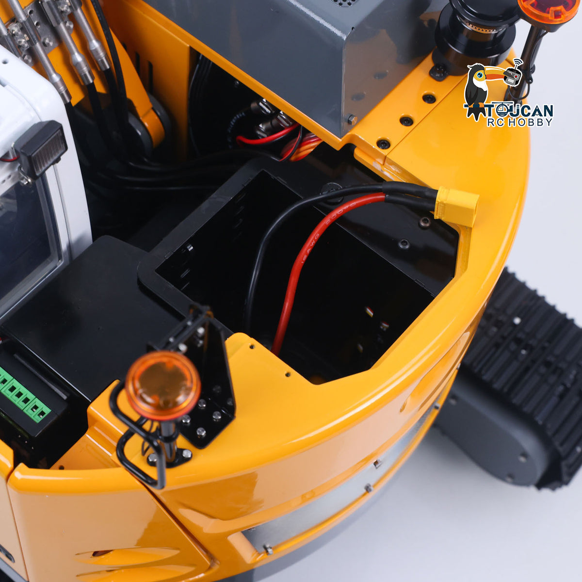 TOUCAN RC HOBBY Fast Free Shipping MD Metal 1/14 RC Hydraulic Tracked Excavator LR926 2Arms Remote Control Digger 4 way Valves Dual Pumps 2212 Brushless Motor RTR