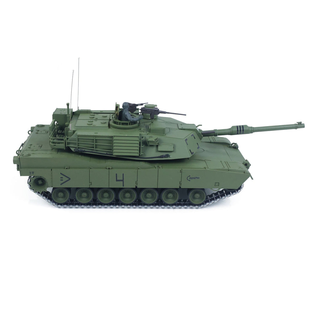 1/16 TOUCAN 3918 Abrams M1A2 RC Tank 360 Degree Turret Barrel Recoil Firing Flash Smoke Metal Gearbox Drive Idler Road Wheels