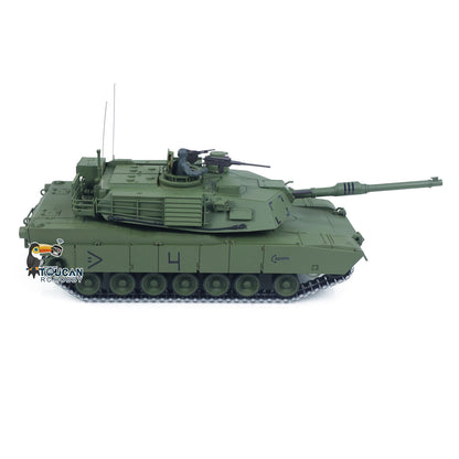 IN Stock 1/16 TOUCAN 3918 Abrams M1A2 RC Tank 360 Degree Turret Barrel Recoil Firing Flash Smoke Metal Gearbox Drive Idler Road Wheels