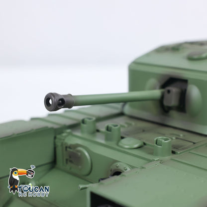 1/16 Tongde RC Panzer Churchill Mk.VII Elektro Infrarot Kampfspielzeug Fassrückstoß RTR Funkbatterie