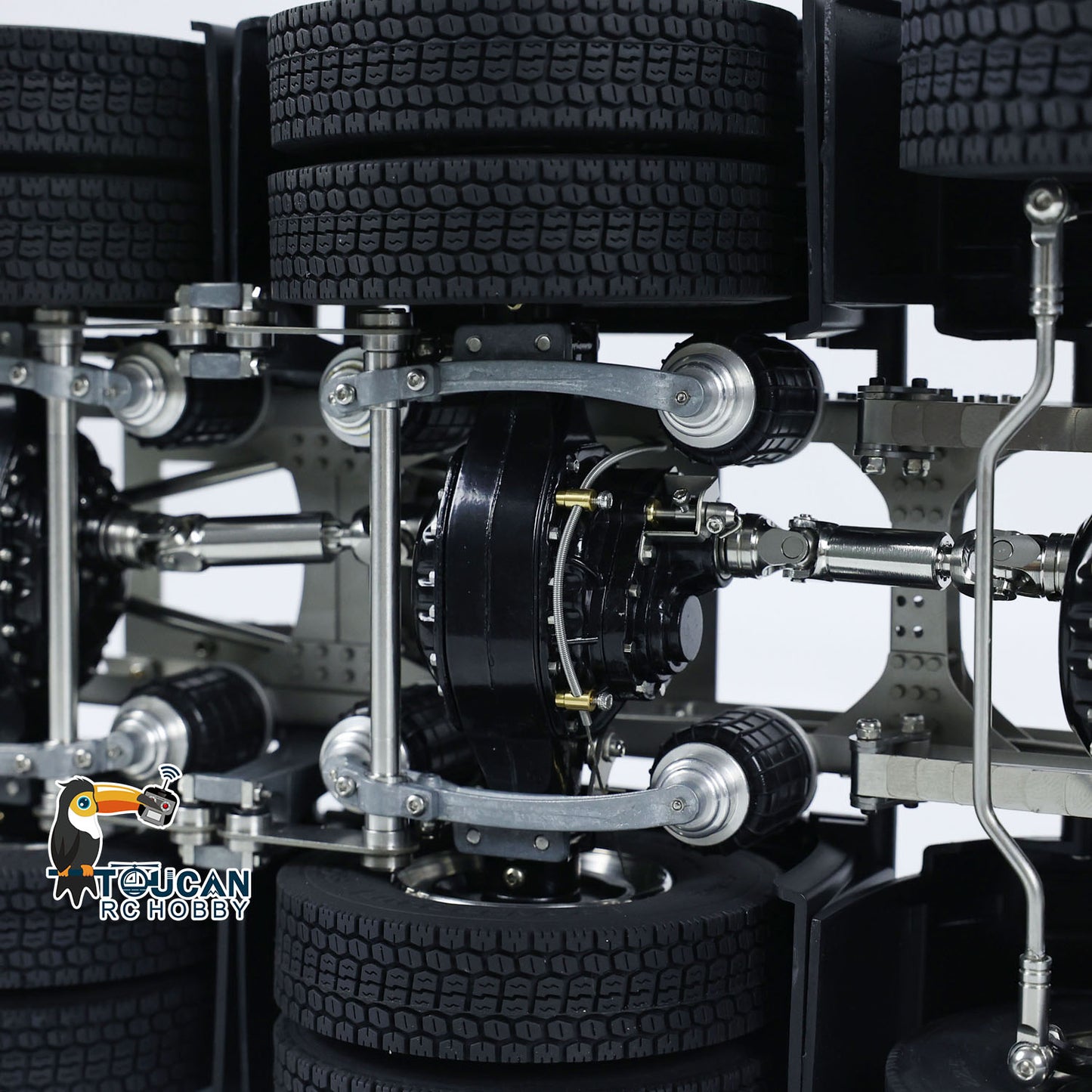 ScaleClub 1/14 8x8 Metallchassis für RC Sattelzugmaschine R73 R62 Elektroautos Simulation Ersatzteile DIY Zubehör