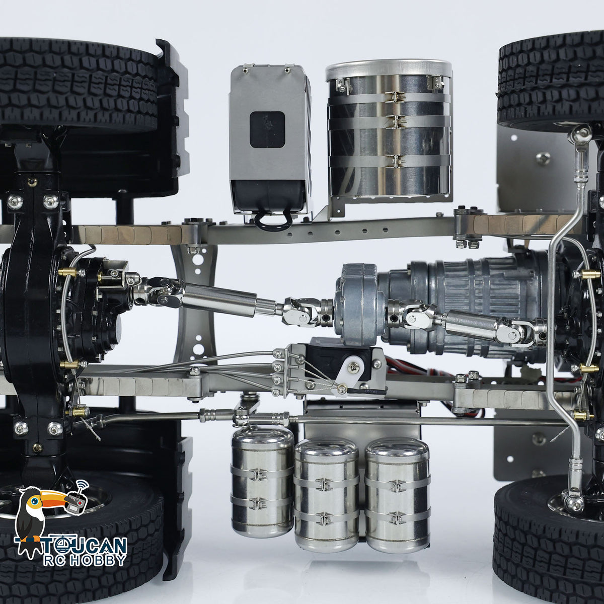 ScaleClub 1/14 8x8 Metallchassis für RC Sattelzugmaschine R73 R62 Elektroautos Simulation Ersatzteile DIY Zubehör