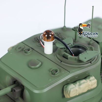 1/16 Tongde RC Panzer Churchill Mk.VII Elektro Infrarot Kampfspielzeug Fassrückstoß RTR Funkbatterie