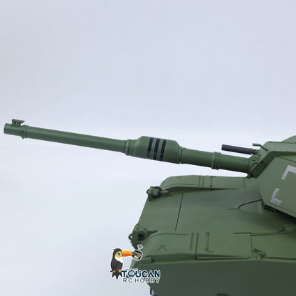IN Stock 1/16 TOUCAN 3918 Abrams M1A2 RC Tank 360 Degree Turret Barrel Recoil Firing Flash Smoke Metal Gearbox Drive Idler Road Wheels