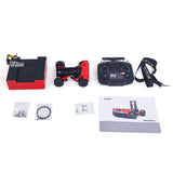 Super Frog Metal 1/14 Hydraulic Remote Control Foldable Forklift BM214 5 Valves Lights Sounds Frsky Radio Battery Storage Box