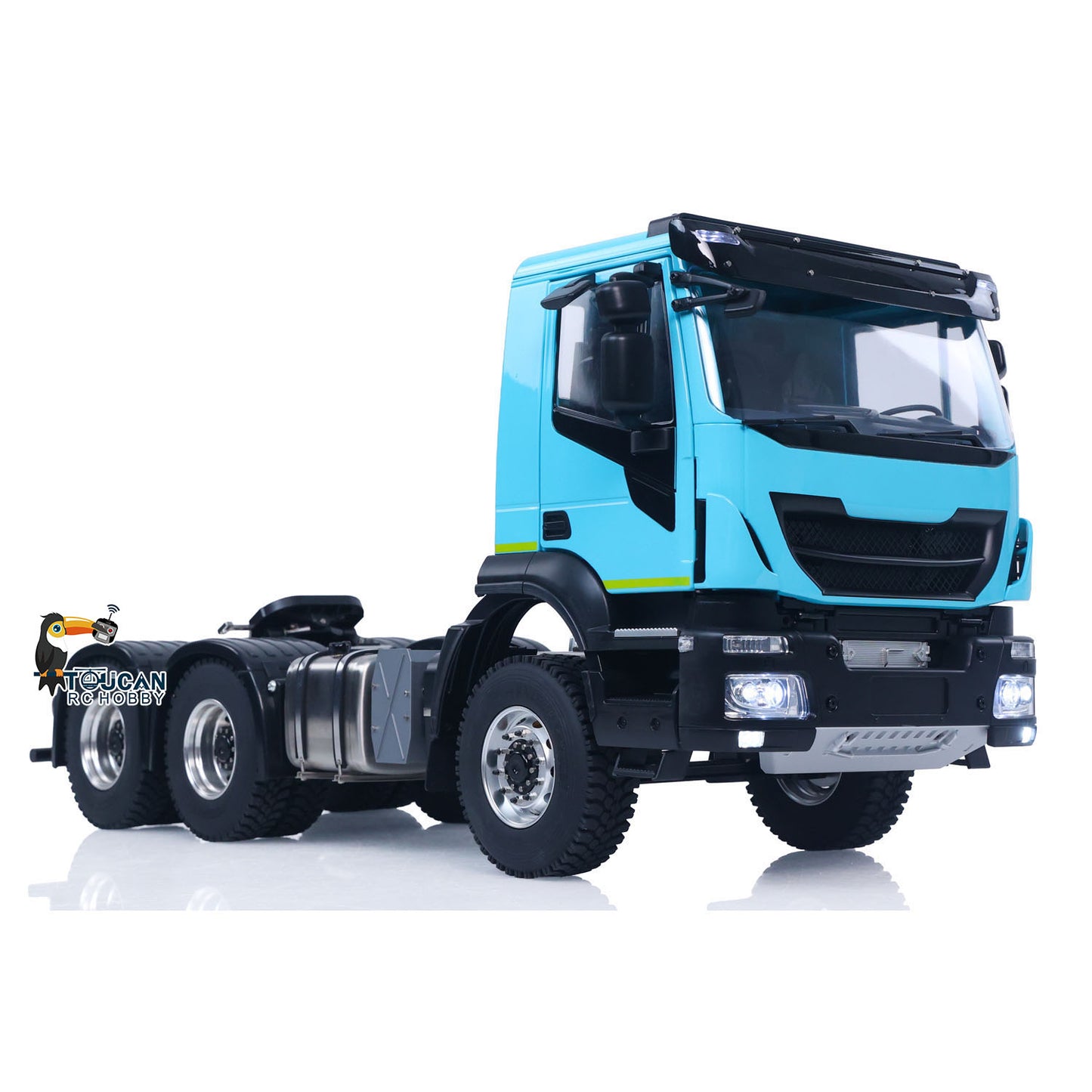 1/14 6x6 RC Sattelzugmaschine 2-Gang-Getriebe Funkfernsteuerung Auto Sounds Lichter