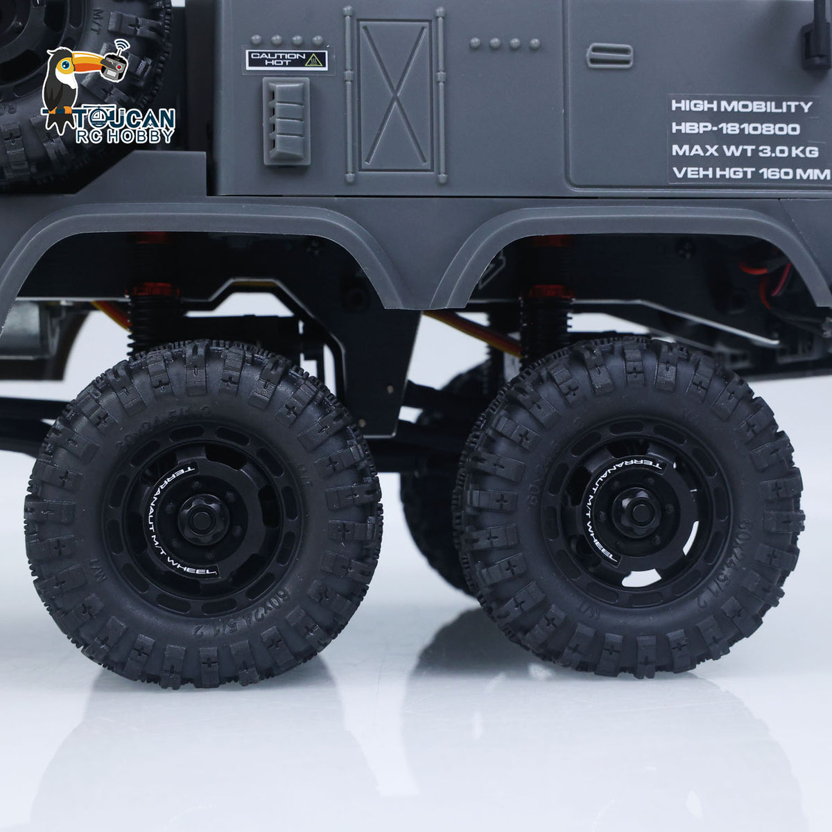 TOUCAN RC HOBBY Fast Free Shipping RTR 1/18 Radio Control Military Truck 8*8 RC Off Road Vehicle 280 Brushed Motor Fifth Wheel Winch Metal Hook All Wheel Steering