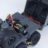 Fast Free Shipping RTR 1/18 Radio Control Military Truck 8*8 RC Off Road Vehicle 280 Brushed Motor Fifth Wheel Winch Metal Hook All Wheel Steering