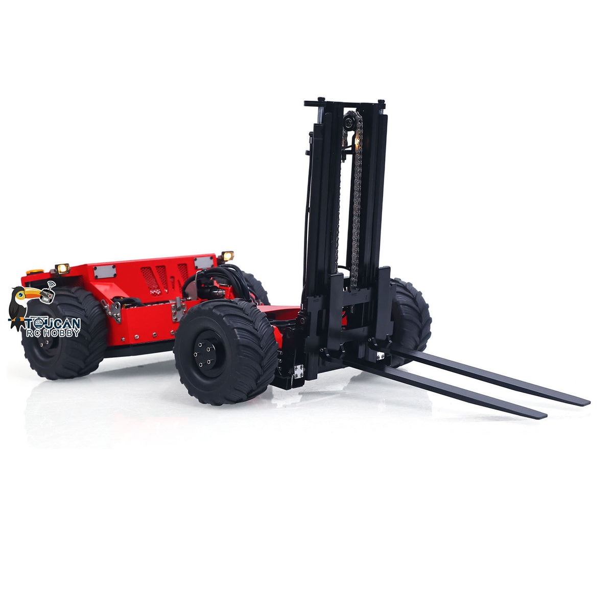 In Stock TOUCAN RC HOBBY SFrog BM214 Metal 1/14 RC Hydraulic Mounted Forklift Remote Control Truck 5 Way Valves for Scale Machinery Enthusiasts