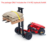 SFrog BM214 Metal 1/14 RC Hydraulic Mounted Forklift Remote Control Truck 5 Way Valves Scale Machinery Enthusiasts