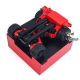 Super Frog Metal 1/14 Hydraulic Remote Control Foldable Forklift BM214 5 Valves Lights Sounds Frsky Radio Battery Storage Box