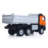 1/14 HUINA 1598 2.4G Remote Control Dumper 6x6 Engineering Transport Vehicle Lifting Rod Tipper Car Light Sound Battery Toys