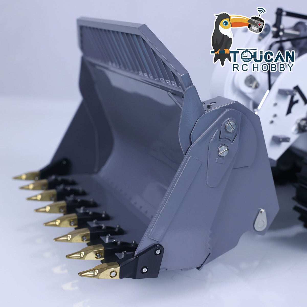 TOUCAN RC HOBBY LESU 1/14 636 Hydraulic Construction Vehicles Radio Controlle Track Loader Light Sound Motor Metal Openable Closable Bucket