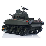 1/16 Remote Control Tank Sherman M4A3 Infrared System Barrel Elevation Smoke Unit 360 Rotation Metal Chassis Tracks Road Wheels