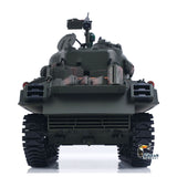 1/16 Remote Control Tank Sherman M4A3 Infrared System Barrel Elevation Smoke Unit 360 Rotation Metal Chassis Tracks Road Wheels