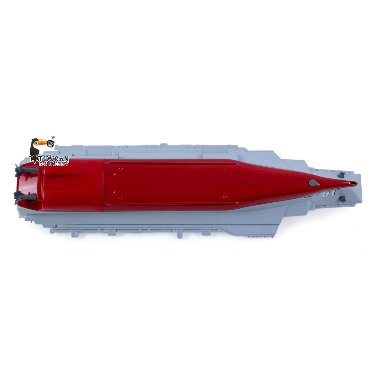 2,4 GHz RC Hochgeschwindigkeitsboot Fernbedienung Flugzeugträger Kriegsschiff S19 Elektrisches Wasserspielzeug RTR Batterie Doppelmotor USB-Aufladung