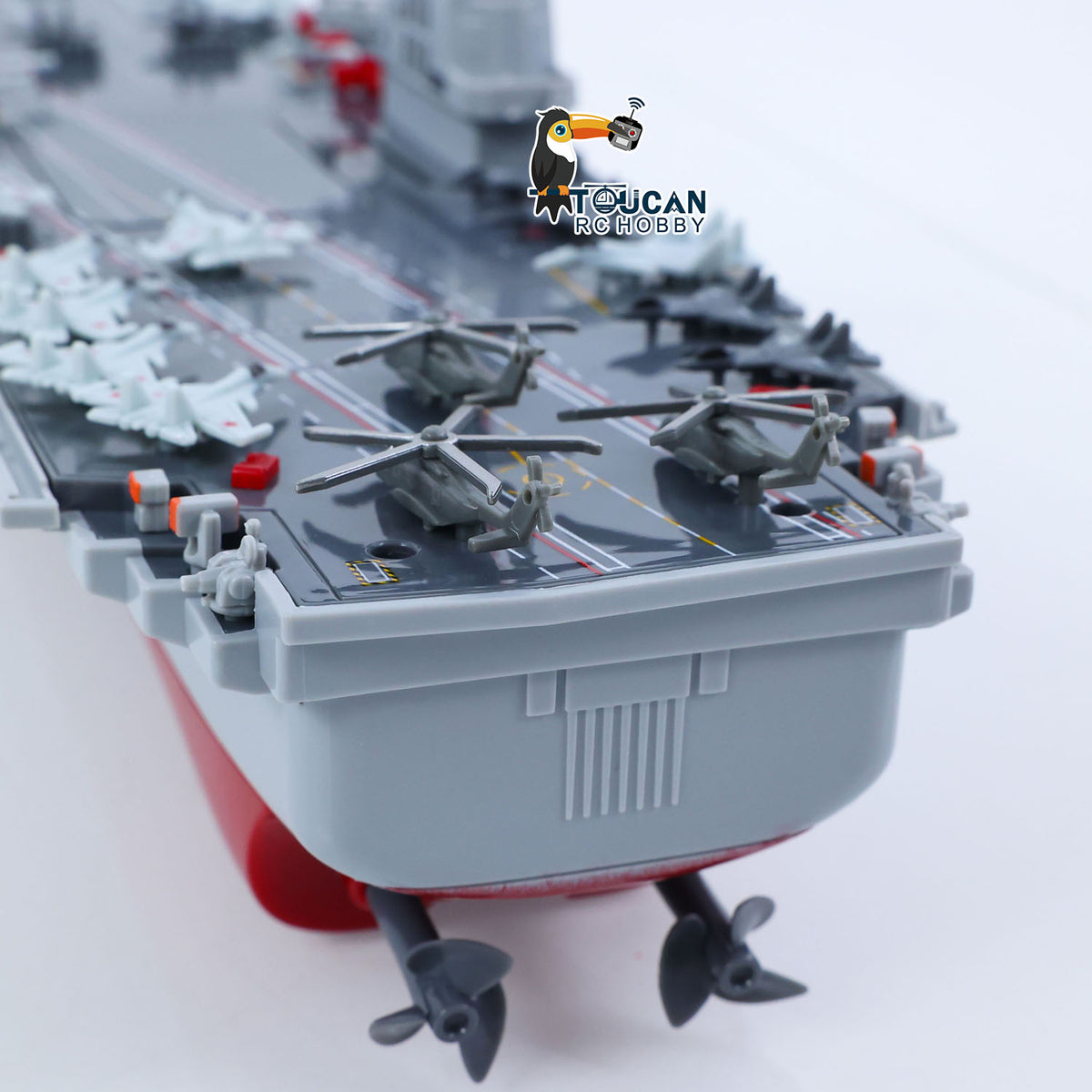 2,4 GHz RC Hochgeschwindigkeitsboot Fernbedienung Flugzeugträger Kriegsschiff S19 Elektrisches Wasserspielzeug RTR Batterie Doppelmotor USB-Aufladung