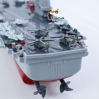 2,4 GHz RC Hochgeschwindigkeitsboot Fernbedienung Flugzeugträger Kriegsschiff S19 Elektrisches Wasserspielzeug RTR Batterie Doppelmotor USB-Aufladung