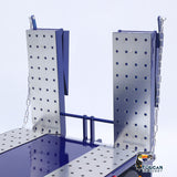 1/14 HHG-3Axles Full Metal RC Flatbed Semi-Trailer 3-Axle Electric Foldable Ramp w/Light System