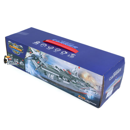 2,4 GHz RC Hochgeschwindigkeitsboot Fernbedienung Flugzeugträger Kriegsschiff S19 Elektrisches Wasserspielzeug RTR Batterie Doppelmotor USB-Aufladung