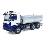 6x6 Metal Chassis Gearbox 1/14 RC Hydraulic Dump Truck 3348 Radio Controlled Tipper Differential Axle Light Sound HotRC Radio