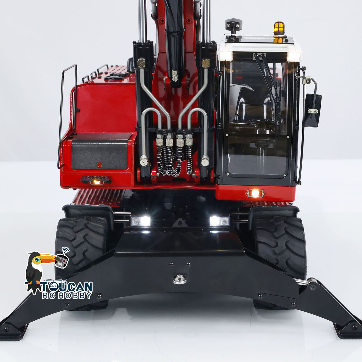 TOUCAN RC HOBBY MTM 946-3 Metal 1/14 RC Hydraulic Excavator Radio Control Digger 8-ways Reserving Valves for Model Enthusiasts