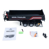Fast Free Shipping for EU HUINA 1/18 Electric Lifting Remote Control Semi Dump Trailer for RC Tractor Truck 1501 Tail Light Support Leg