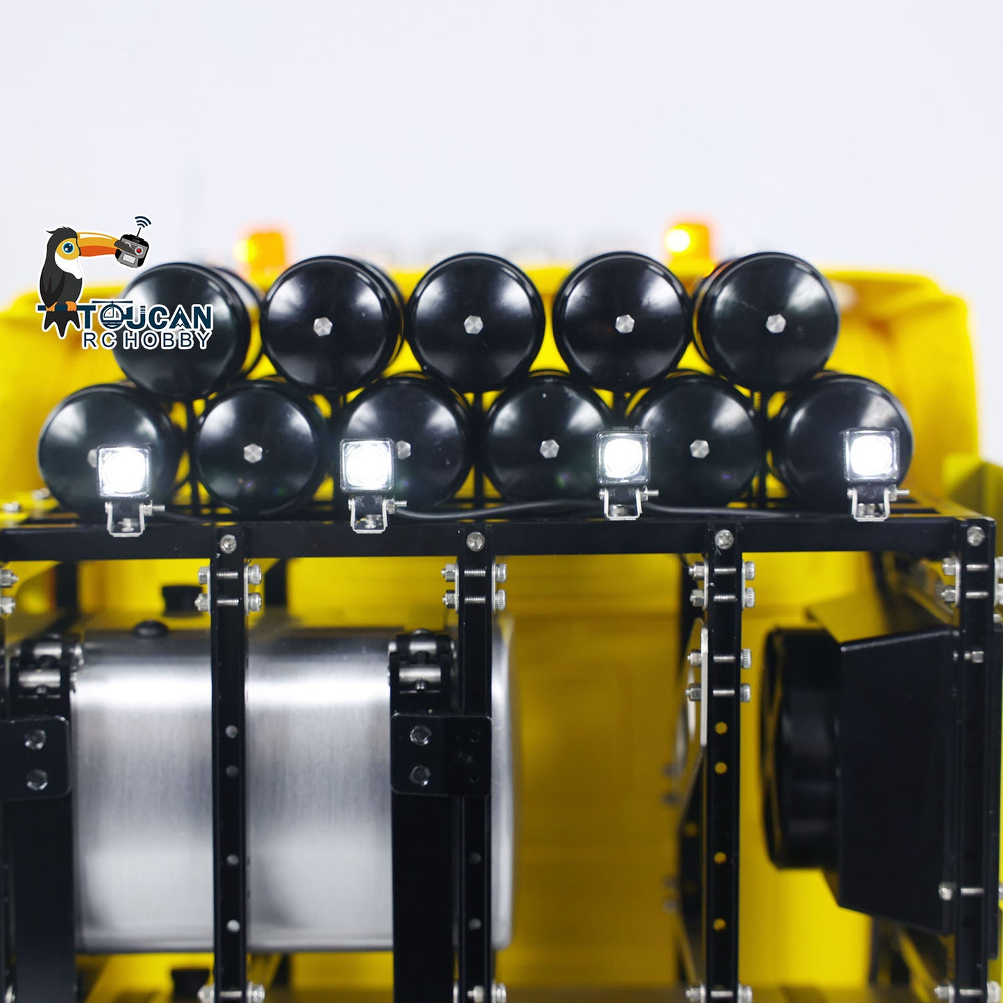 1/14 RC Sattelzugmaschine RTR Fernbedienung Auto Raucheinheit TOUCAN 8X8 Metallchassis 2-Gang-Getriebe