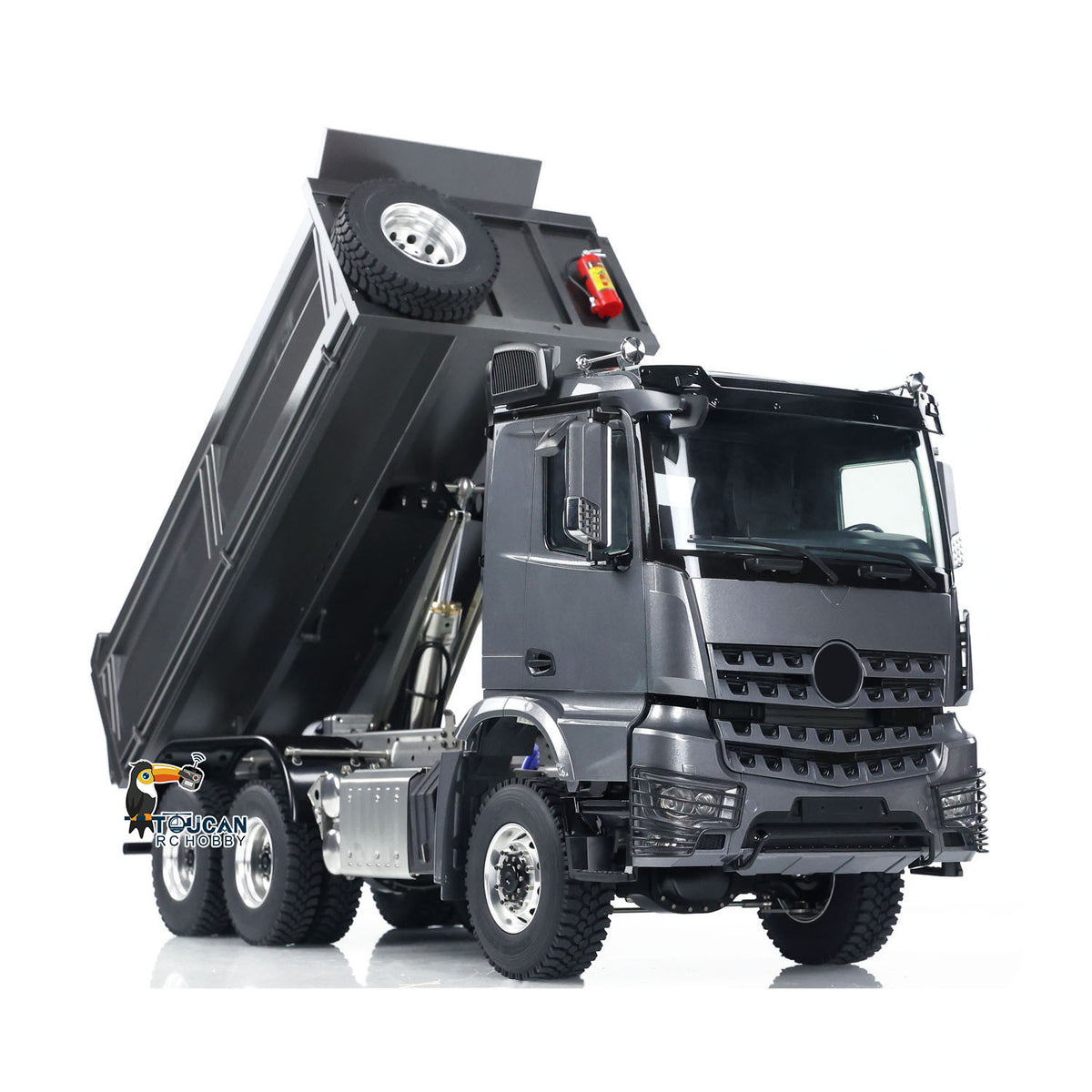 Metall 1/14 Hydraulische RC Dump Lkw 3363 6x6 Fernbedienung Kipper Auto Sound Licht