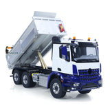 6x6 Metal Chassis Gearbox 1/14 RC Hydraulic Dump Truck 3348 Radio Controlled Tipper Differential Axle Light Sound HotRC Radio