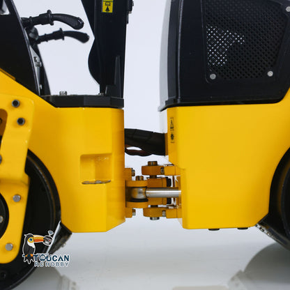 €80 OFF 11.11 BIG SALE Fast Free Shipping TOUCAN 1/14 Metal RC Electric Road Roller BOM BW120AD RTR Remote Control Construction Vehicle Model Flysky ST8 Radio Battery Light System