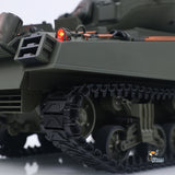 360 Rotation 1/16 Remote Control Tank Sherman M4A3 IR BB 76MM Barrel Elevation Smoke Unit Metal Chassis Tracks Road Wheels