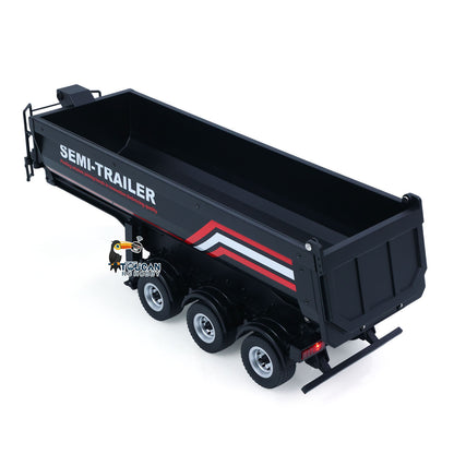 HUINA 1/18 Electric Lifting Remote Control Semi Dump Trailer for RC Tractor Truck 1501 Tail Light Support Leg No Sound System