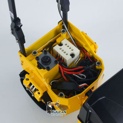 €80 OFF 11.11 BIG SALE Fast Free Shipping TOUCAN 1/14 Metal RC Electric Road Roller BOM BW120AD RTR Remote Control Construction Vehicle Model Flysky ST8 Radio Battery Light System