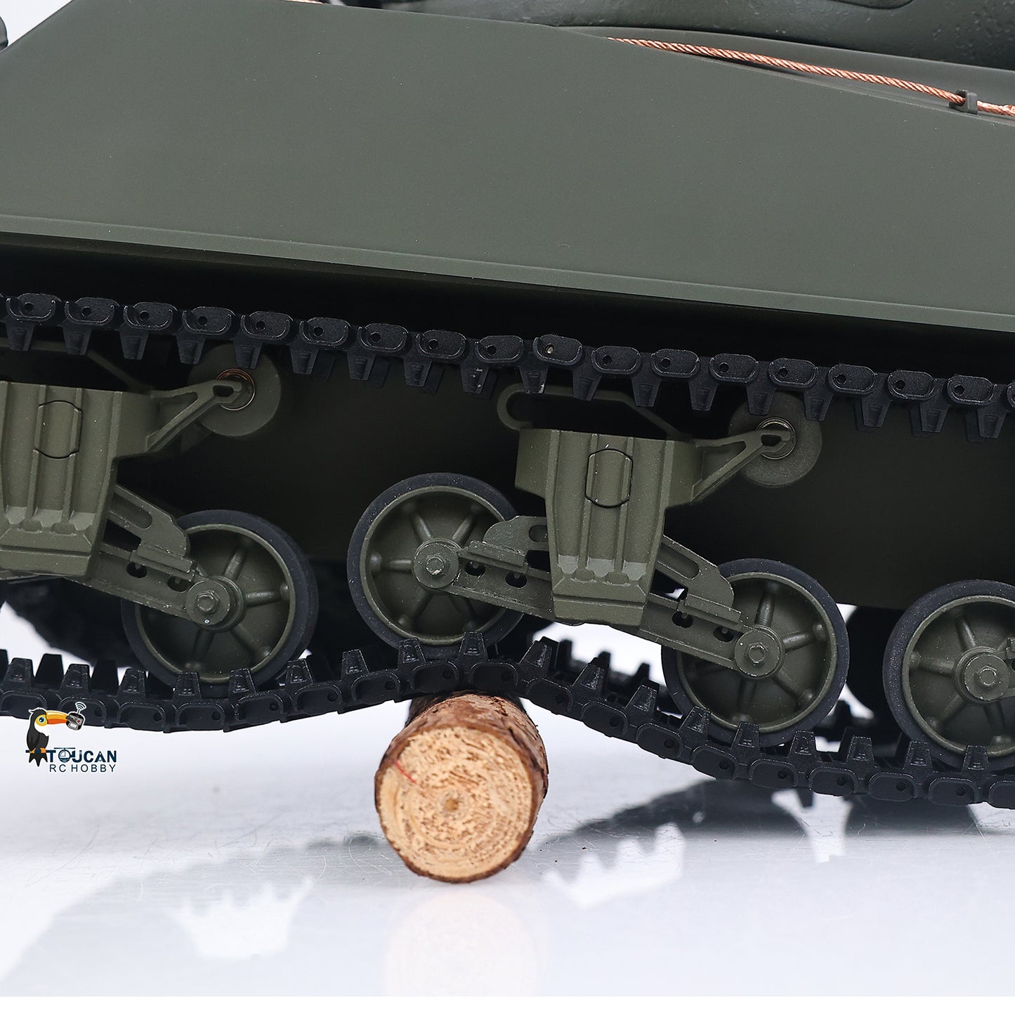 360 Rotation 1/16 Remote Control Tank Sherman M4A3 IR BB 76MM Barrel Elevation Smoke Unit Metal Chassis Tracks Road Wheels