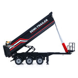HUINA 1/18 Electric Lifting Remote Control Semi Dump Trailer for RC Tractor Truck 1501 Tail Light Support Leg No Sound System