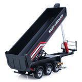 HUINA 1/18 Electric Lifting Remote Control Semi Dump Trailer for RC Tractor Truck 1501 Tail Light Support Leg No Sound System