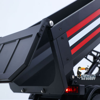 HUINA 1/18 Electric Lifting Remote Control Semi Dump Trailer for RC Tractor Truck 1501 Tail Light Support Leg No Sound System