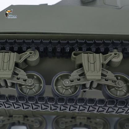 360 Rotation 1/16 Remote Control Tank Sherman M4A3 IR BB 76MM Barrel Elevation Smoke Unit Metal Chassis Tracks Road Wheels